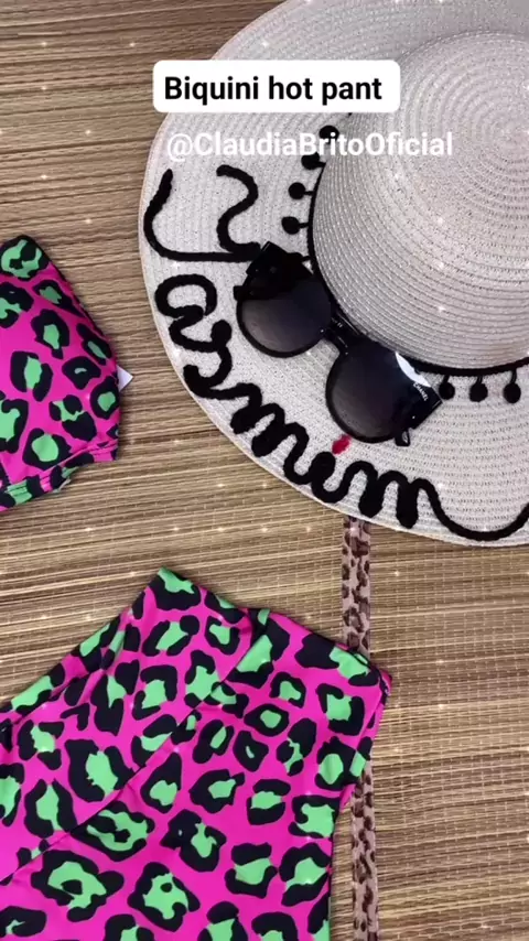 Hotpant Biquini Hot Pant Moda Praia Argola Lin Kwai