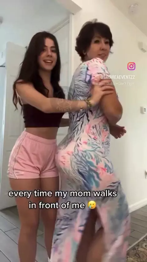 mom changing clothes in front of her son