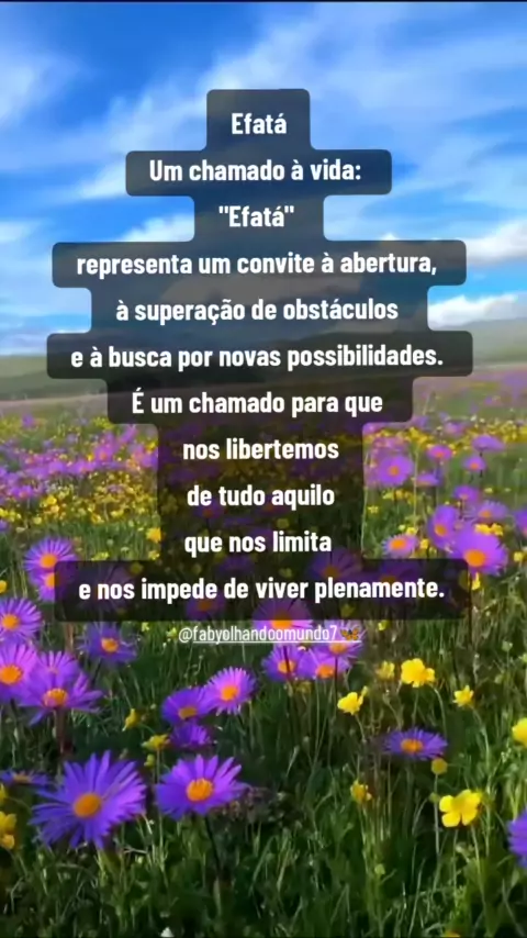 significado da palavra efata:a palavra 