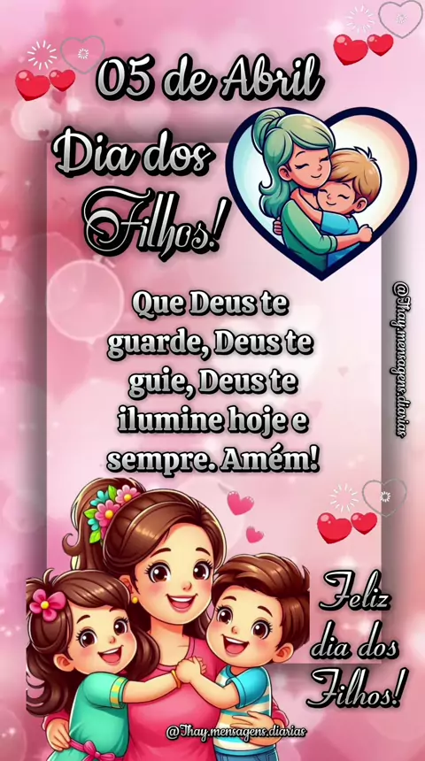 feliz dia do filho:5 de abril, dia dos filhos.💖💙 ...| Kwai